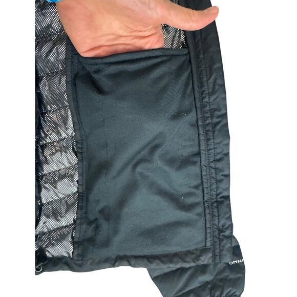 Columbia Women's Black Powder Lite Jacket Coat Size M *Logo* Omni-Heat Pockets - Picture 9 of 12